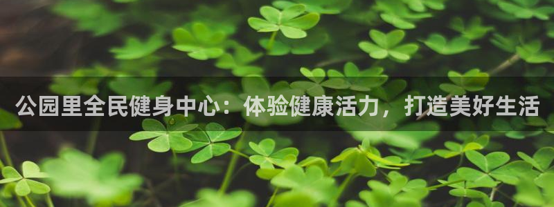 z6尊龙凯时：公园里全民健身中心：体验健康活力，打造美好